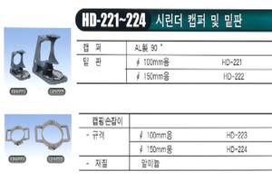 시린더 캡퍼 및 밑판