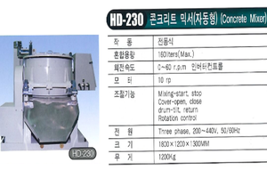 콘크리트 믹서(자동형)